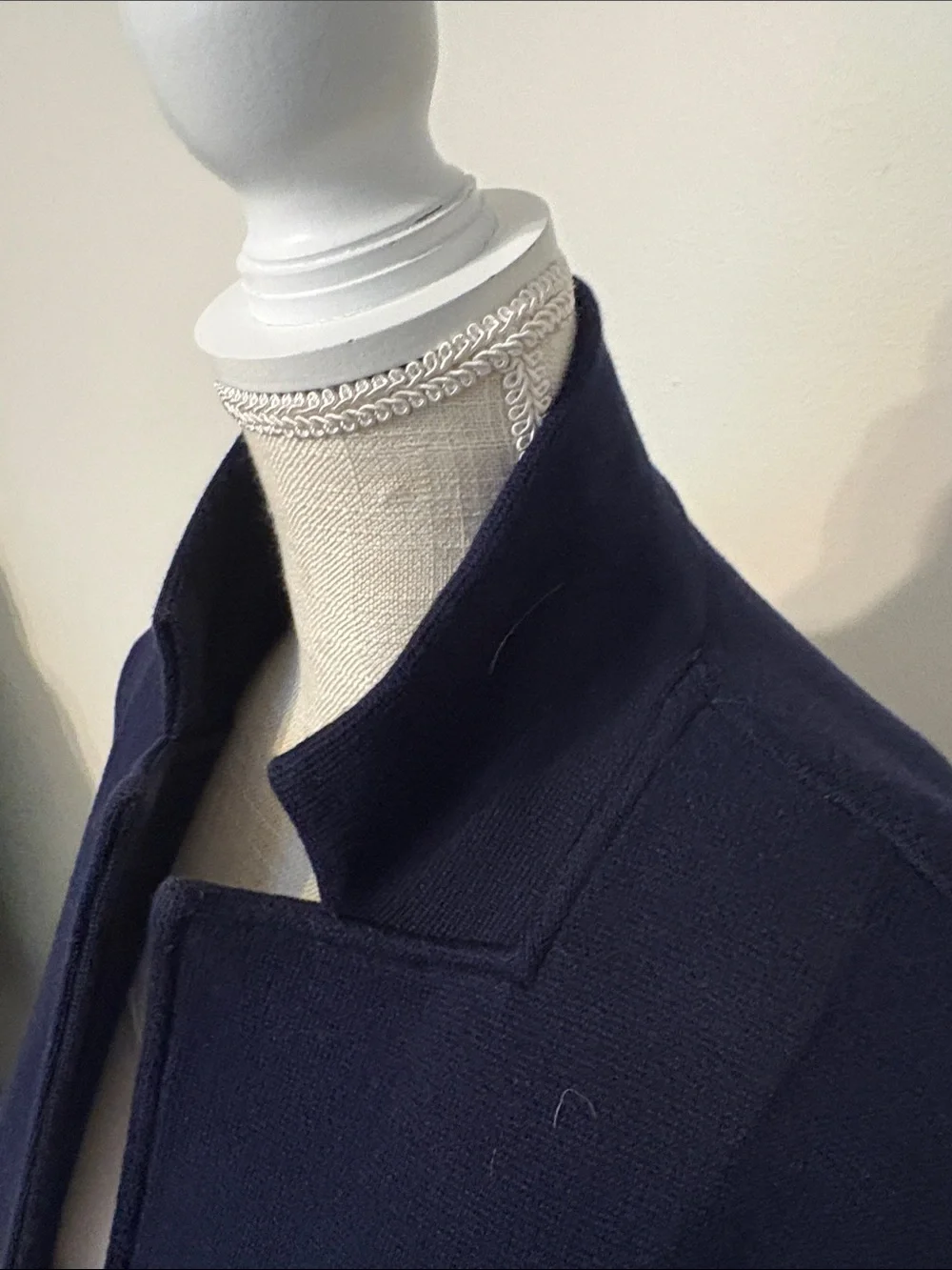J. Crew Navy Stand-Collar Pea Coat